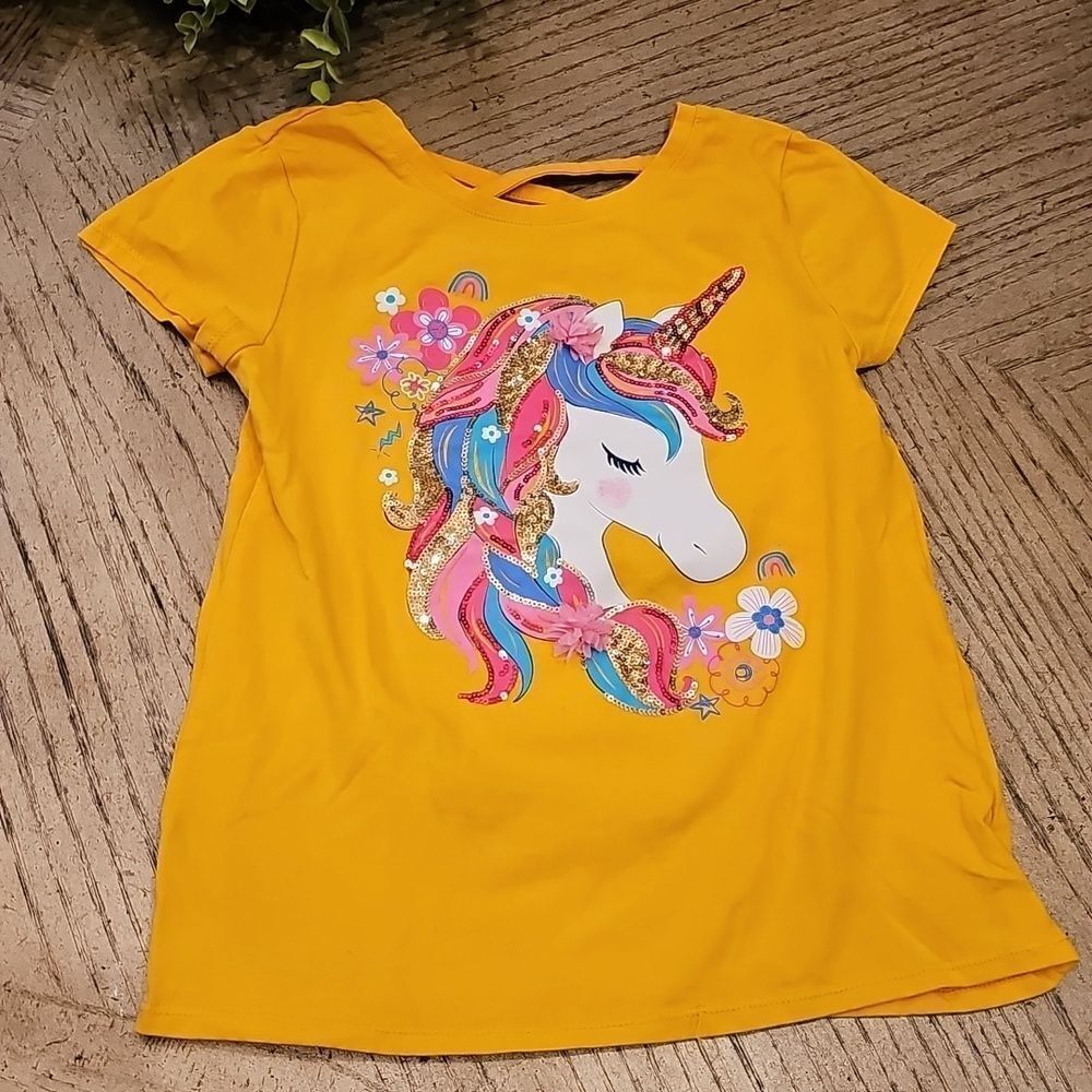 Unicorn sequin shirt L 10/13
